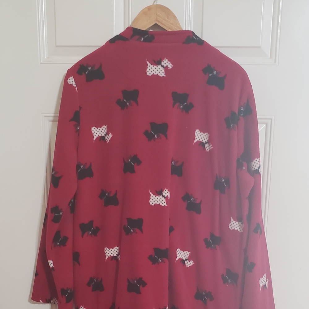 Charter club fleece scottie dog robe - Picture 3 of 3
